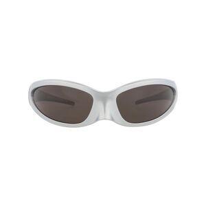 Balenciaga Shield-Frame Bio Injection Sunglasses Silver Unisex-Adult